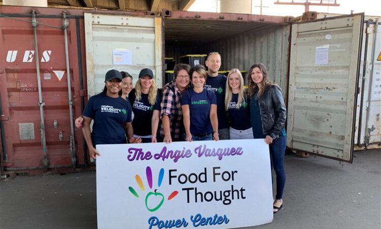 Employees Enjoying Food for Thought Event at Vendavo Careers